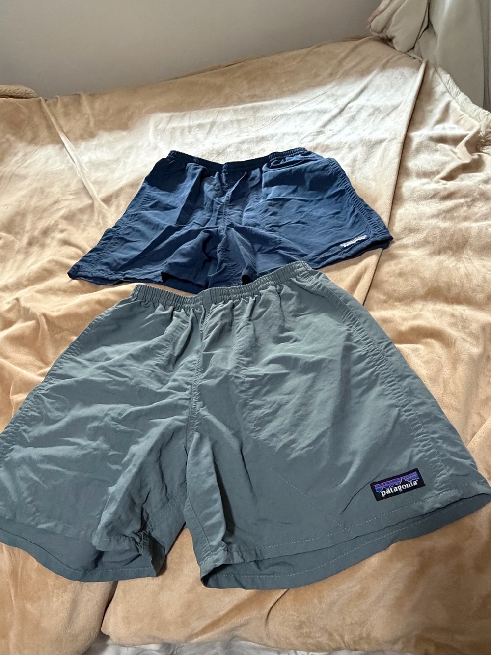 Patagonia Men's Lightweight Trail baggy Shorts Slate Blue & Navy Small Gorpcore